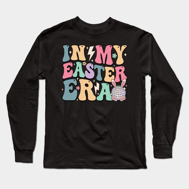 Bunny Disco Ball In My Easter Era Groovy Long Sleeve T-Shirt by Magazine